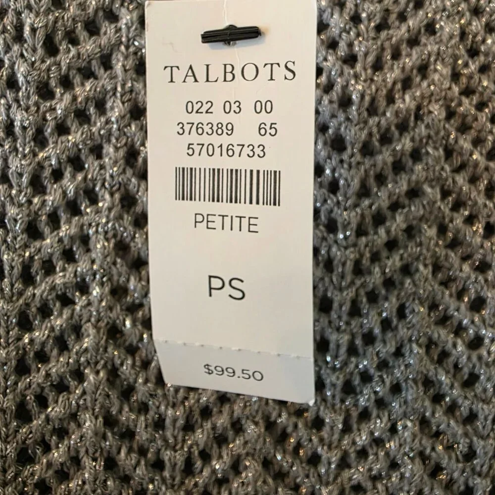 Talbots Metallic Sweater, Size SP, NWT - Picture 7 of 8